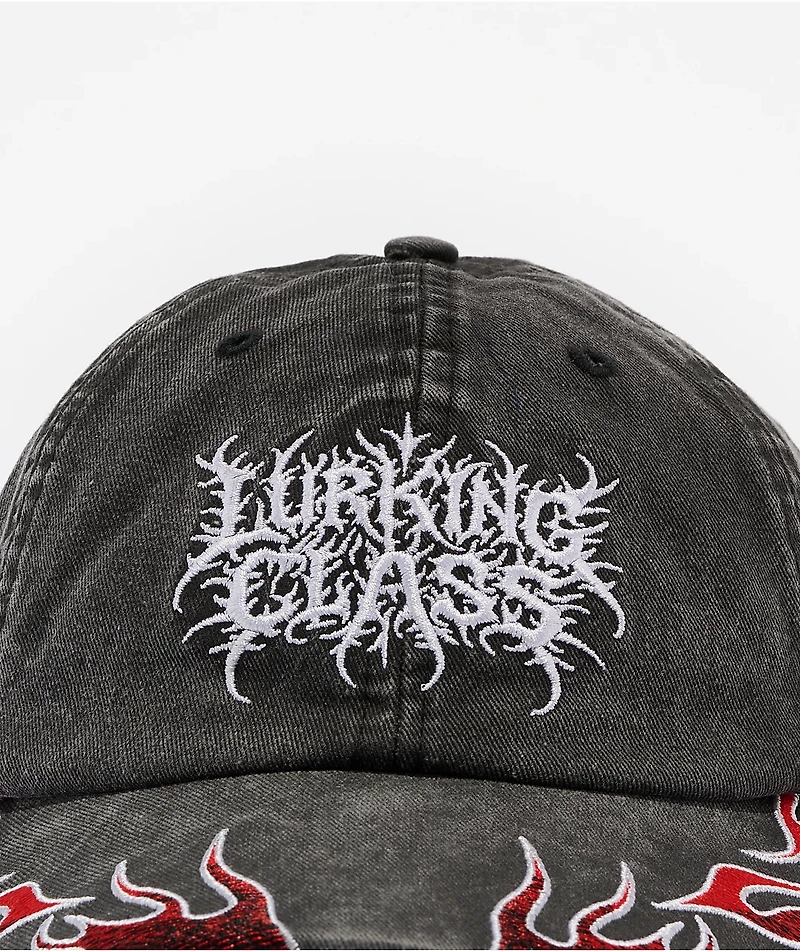 Lurking Class By Sketchy Tank To Hell Black Wash Strapback Hat