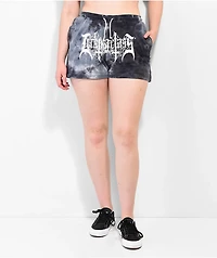 Lurking Class By Sketchy Tank Tombs Black Tie Dye Sweat Shorts