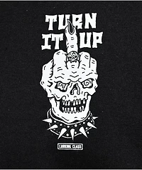 Lurking Class By Sketchy Tank Turn It Up Black T-Shirt