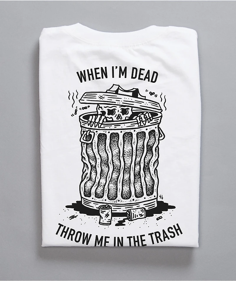 Lurking Class By Sketchy Tank When I Die White T-Shirt