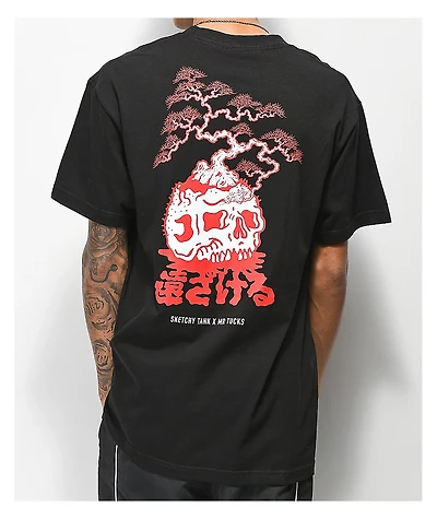 Lurking Class By Sketchy Tank x Mr. Tucks Lurker Bonsai Black & Red T-Shirt