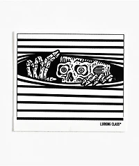 Lurking Class Peeking White Sticker