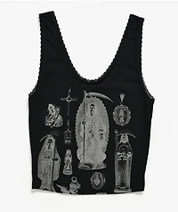 Lurking Class by Sketchy Tank Altar Black Crop Tank Top