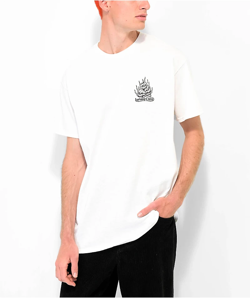 Lurking Class by Sketchy Tank Amigos White T-Shirt