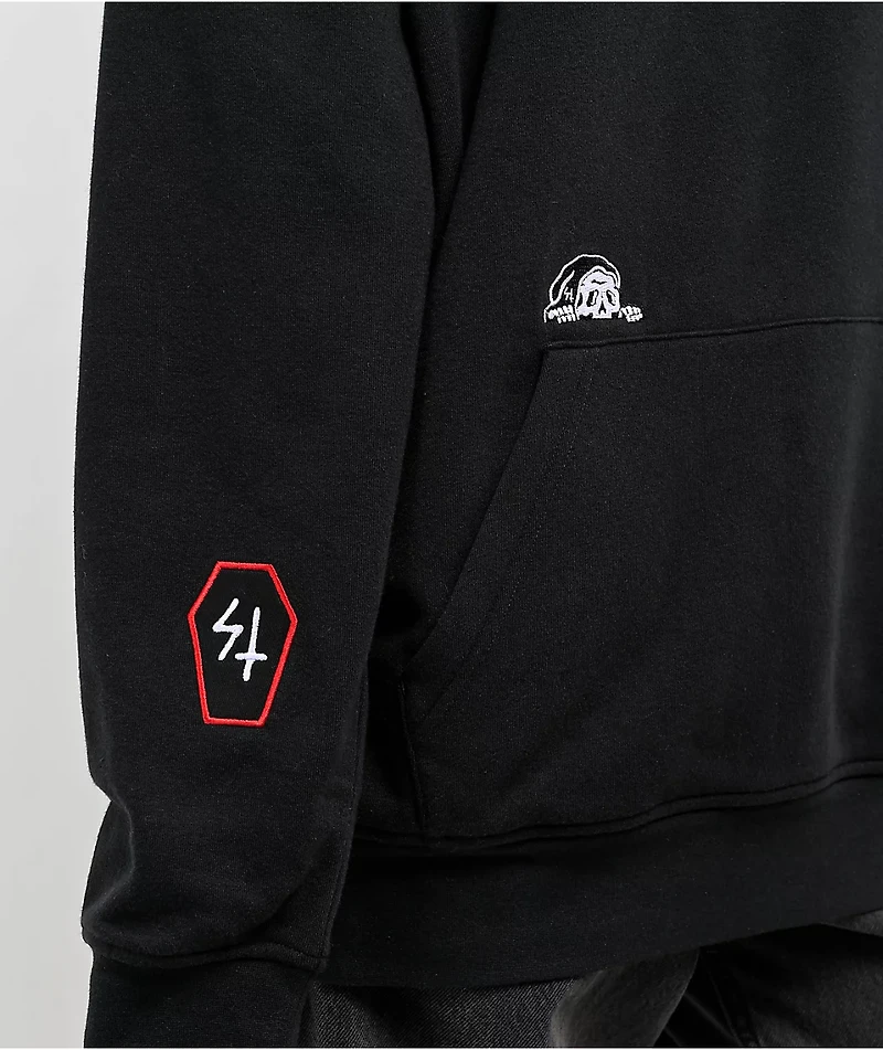 Lurking Class by Sketchy Tank Back To Nature Black Hoodie