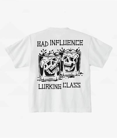 Lurking Class by Sketchy Tank Bad Influence White T-Shirt
