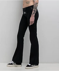 Lurking Class by Sketchy Tank Barbed Black Foldover Flare Pants