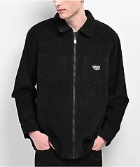 Lurking Class by Sketchy Tank Barbed Web Black Corduroy Zip Work Shirt