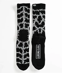 Lurking Class by Sketchy Tank Barbed Web Black Crew Socks
