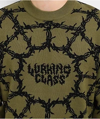 Lurking Class by Sketchy Tank Barbed Web Olive Sweater