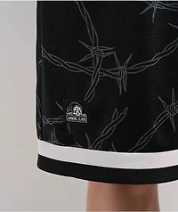 Lurking Class by Sketchy Tank Barbed Wire Black Mesh Shorts