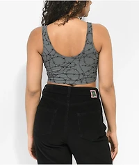 Lurking Class by Sketchy Tank Barbed Wire Grey Crop Top