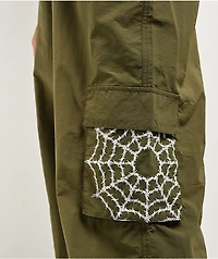 Lurking Class by Sketchy Tank Barbed Wire Olive Parachute Pants