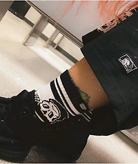 Lurking Class by Sketchy Tank Basic Ass White Crew Socks