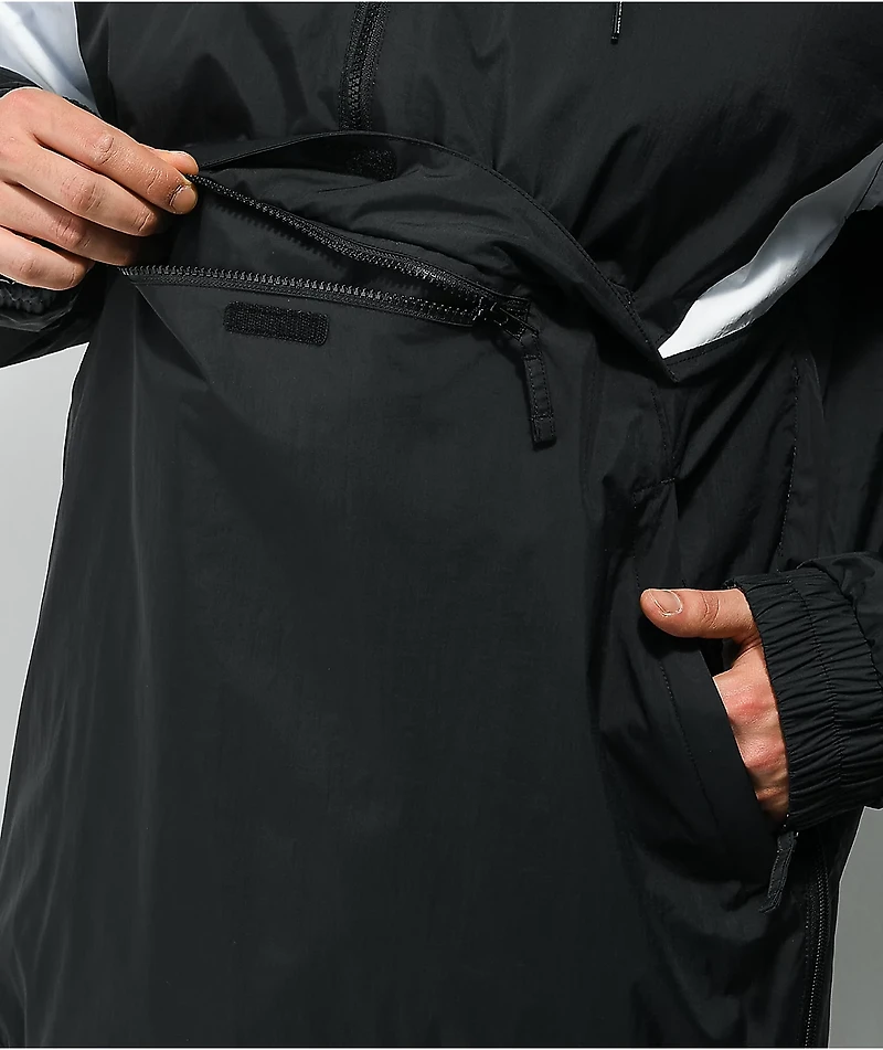 Lurking Class by Sketchy Tank Black, White, & Grey 10K Anorak Snowboard Jacket