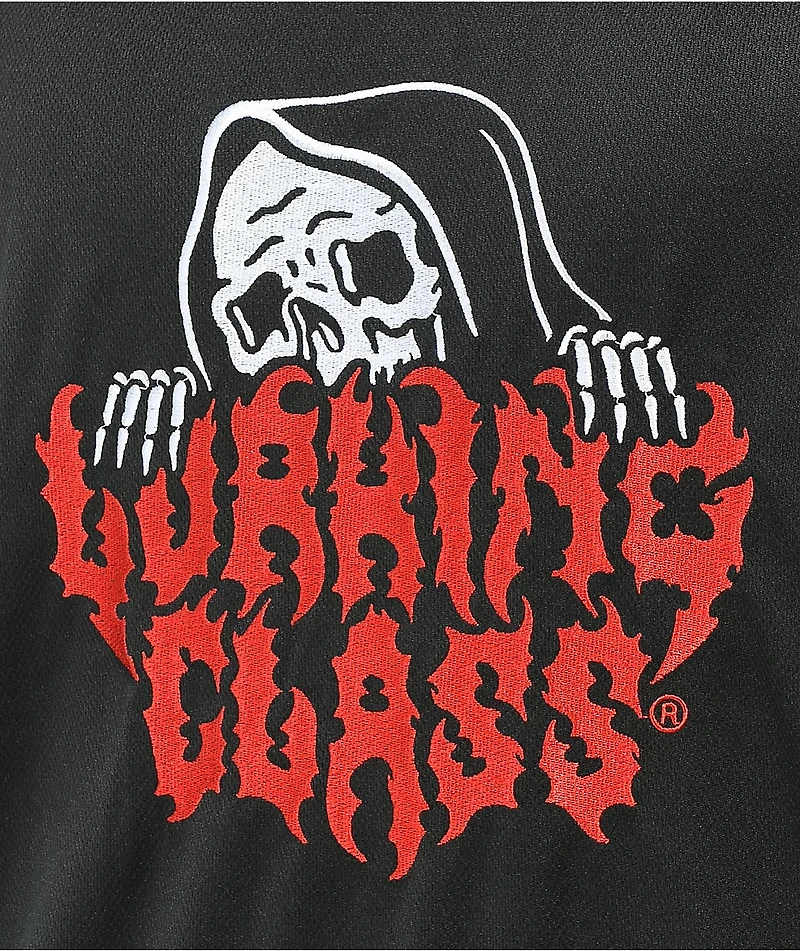 Lurking Class by Sketchy Tank Black Basketball Jersey