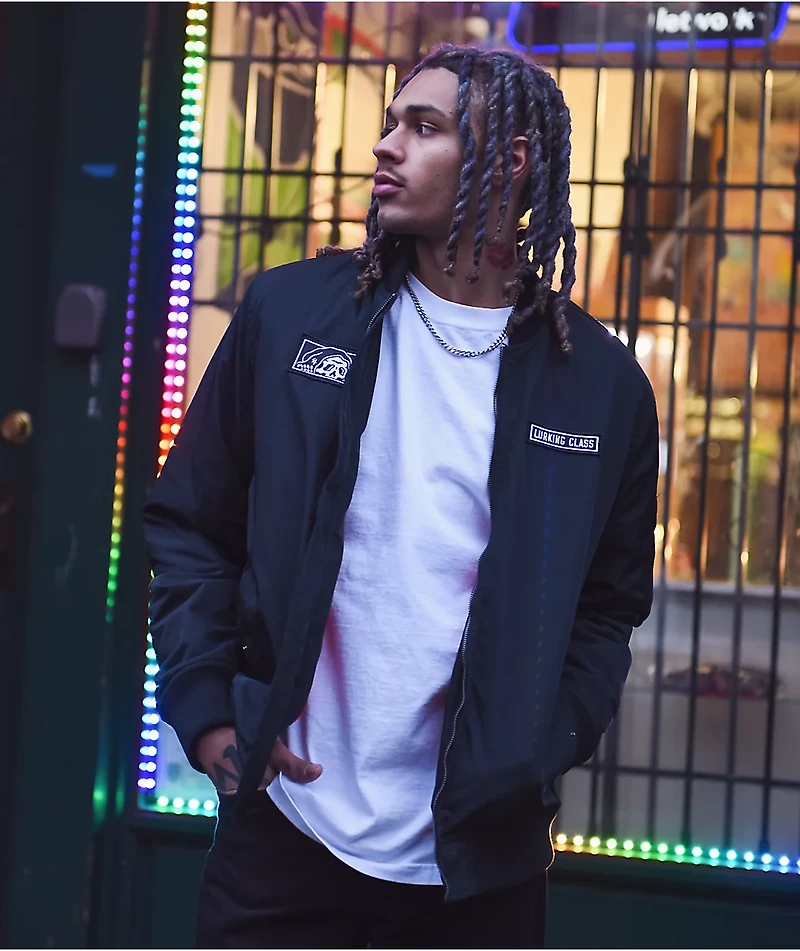 Lurking Class by Sketchy Tank Black Bomber Jacket