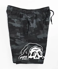 Lurking Class by Sketchy Tank Black Camo Sweat Shorts