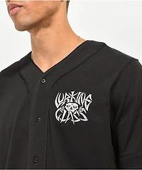 Lurking Class by Sketchy Tank Bones Black Baseball Jersey