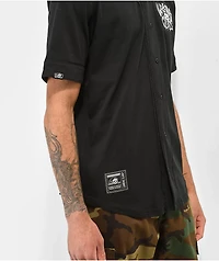 Lurking Class by Sketchy Tank Bones Black Baseball Jersey