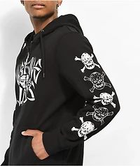 Lurking Class by Sketchy Tank Bones Black Zip Hoodie