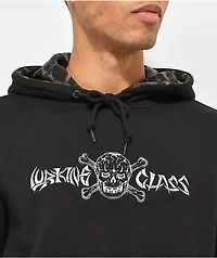 Lurking Class by Sketchy Tank Bones Layered Black Hoodie