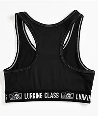 Lurking Class by Sketchy Tank Box Logo Black Sports Bra