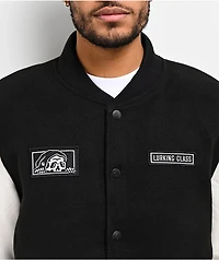 Lurking Class by Sketchy Tank Box Logo Black Varsity Jacket