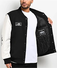 Lurking Class by Sketchy Tank Box Logo Black Varsity Jacket