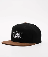 Lurking Class by Sketchy Tank Box Logo Brown & Black Snapback Hat