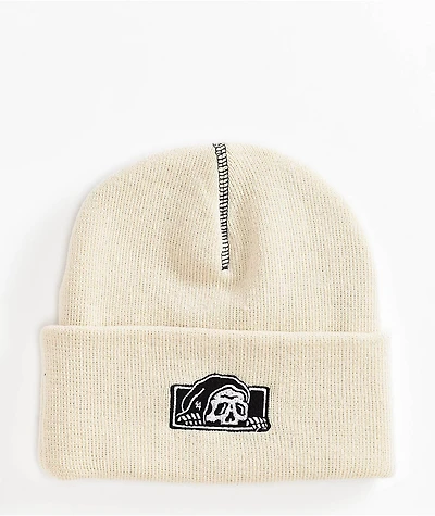 Lurking Class by Sketchy Tank Box Logo Contrast Stitch Birch Beanie