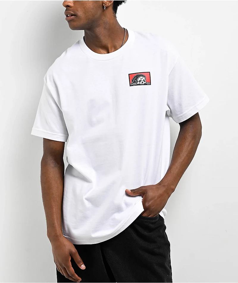 Lurking Class by Sketchy Tank Box Lurker White T-Shirt