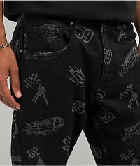 Lurking Class by Sketchy Tank Burnout Black Denim Jeans