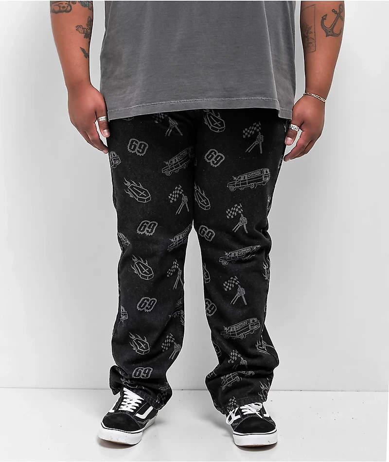 Lurking Class by Sketchy Tank Burnout Black Denim Jeans