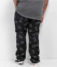 Lurking Class by Sketchy Tank Burnout Black Denim Jeans
