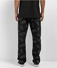 Lurking Class by Sketchy Tank Burnout Black Denim Jeans