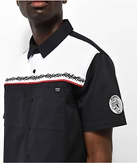 Lurking Class by Sketchy Tank Burnout Black Work Shirt