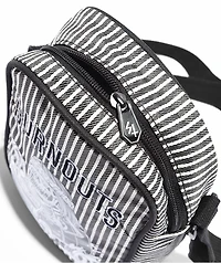 Lurking Class by Sketchy Tank Burnouts Black & White Stripe Crossbody Bag