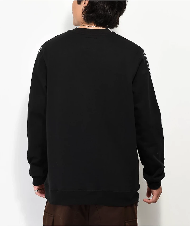 Lurking Class by Sketchy Tank Burnouts Race Black Crewneck Sweatshirt