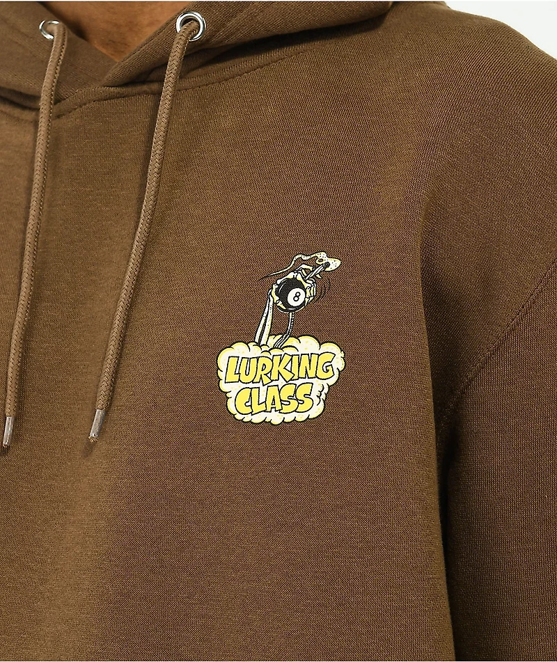 Lurking Class by Sketchy Tank Burrito Breath Burn Out Brown Hoodie