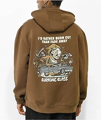 Lurking Class by Sketchy Tank Burrito Breath Burn Out Brown Hoodie