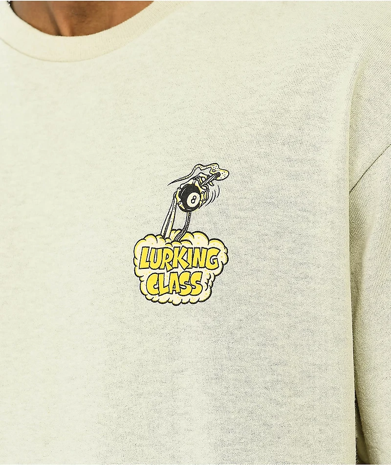 Lurking Class by Sketchy Tank Burrito Breath Burn Out Natural T-Shirt