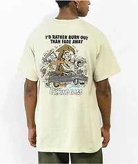 Lurking Class by Sketchy Tank Burrito Breath Burn Out Natural T-Shirt