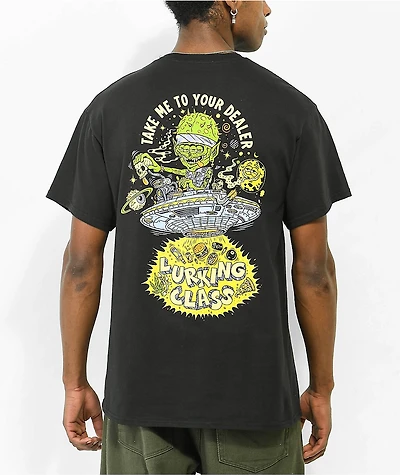 Lurking Class by Sketchy Tank Burrito Breath Dealer Black T-Shirt