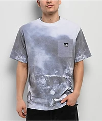 Lurking Class by Sketchy Tank Car Fire Grey Pocket T-Shirt