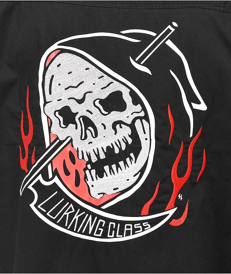 Lurking Class by Sketchy Tank Certain Black Short Sleeve Work Shirt