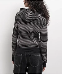Lurking Class by Sketchy Tank Chain Stripe Black & Grey Zip Hoodie