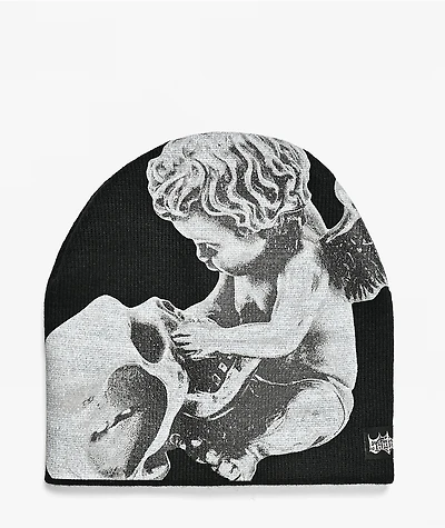 Lurking Class by Sketchy Tank Cherub Black Skully Beanie