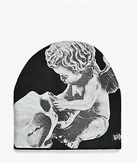 Lurking Class by Sketchy Tank Cherub Black Skully Beanie