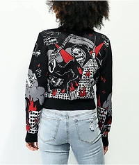 Lurking Class by Sketchy Tank Destroy Black Crewneck Sweatshirt